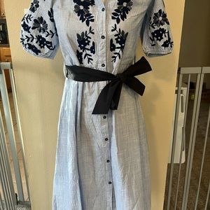 Zara Appliqué and Sequin Dress - Size Small